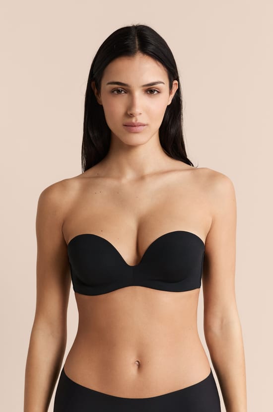 Bandeau push up en microfibre;${refinementColor}