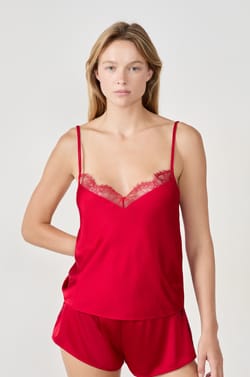 Camiseta de encaje;${refinementColor}