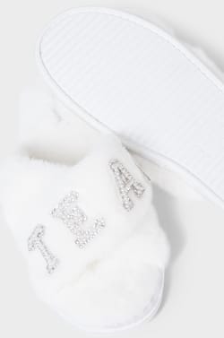 Zapatillas abiertas de piel "Team Bride";${refinementColor}