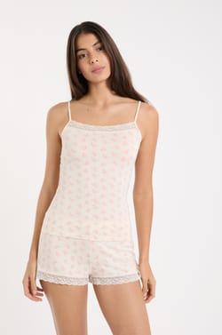 Caraco avec d&eacute;tails dentelle;${refinementColor}