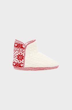 Ankle Boot Slippers with Patterns;${refinementColor}