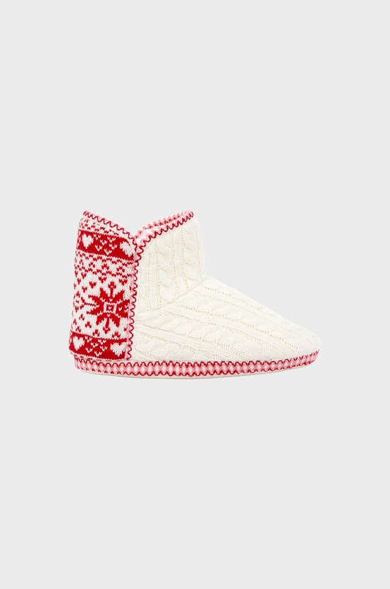 Ankle Boot Slippers with Patterns;${refinementColor}