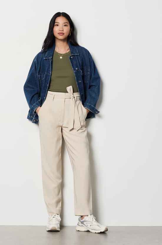 Carrot Cut Trousers;${refinementColor}