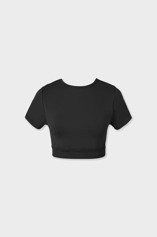 Top deportivo de manga corta 2 en 1;${refinementColor}