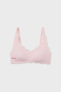 Brassière imprimée en pointelle, clips d'allaitement;${refinementColor}