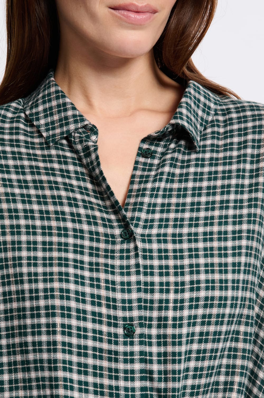 Chemise de pyjama &agrave; carreaux;${refinementColor}