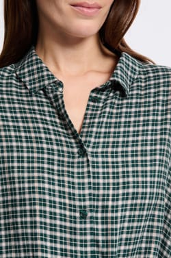 Chemise de pyjama &agrave; carreaux;${refinementColor}