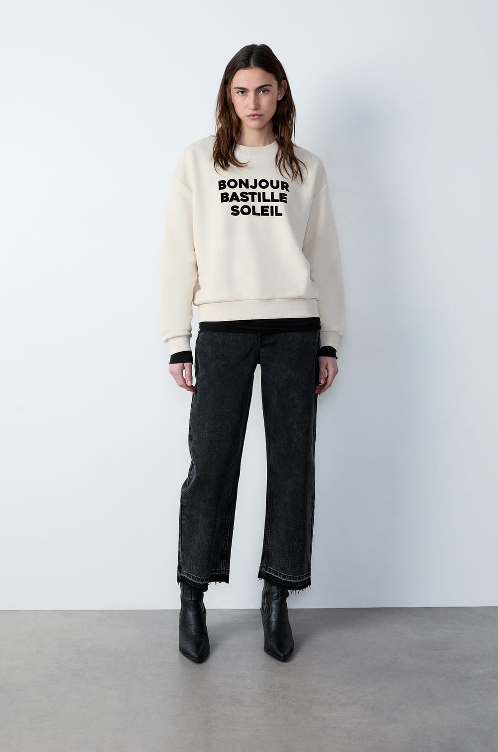 Printed Sweatshirt;${refinementColor}