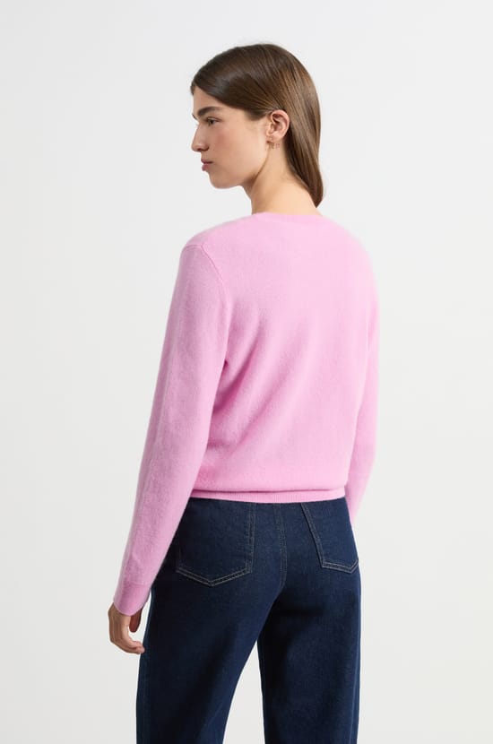 Pull col rond en cachemire;${refinementColor}