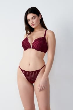 Bra N.5 - The Lightly Lined Plunge with Jewellery Details;${refinementColor}