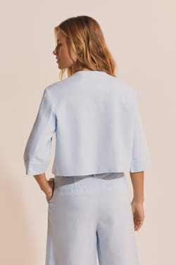 Veste courte en lin;${refinementColor}