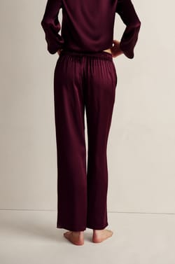 Pantal&oacute;n de pijama de seda;${refinementColor}