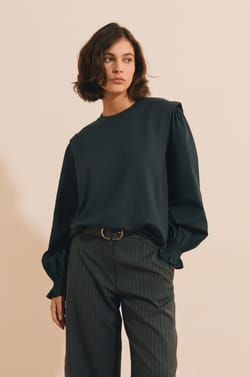 T-shirt manches longues avec &eacute;paulette;${refinementColor}