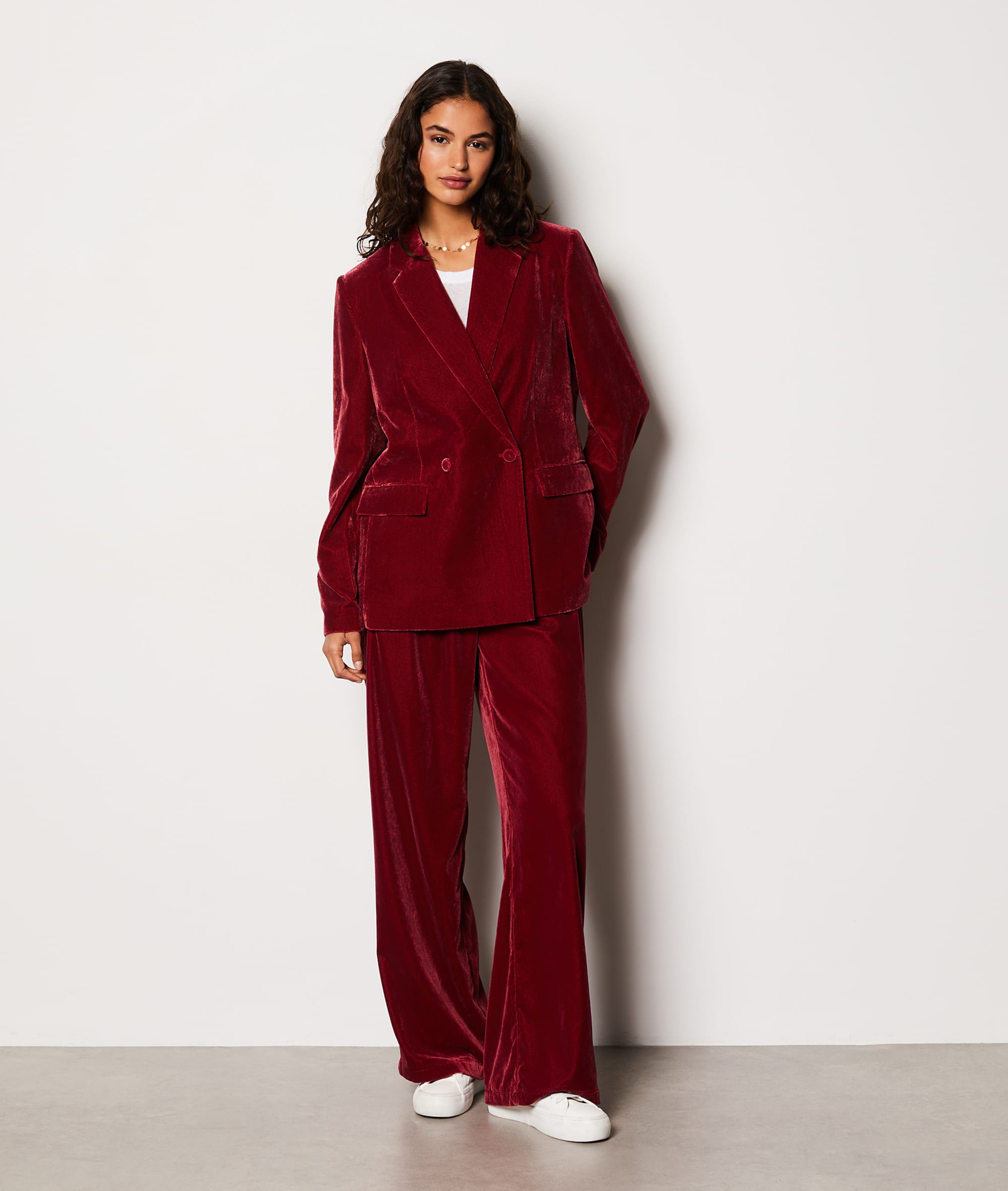 Pantalon fluide en velours