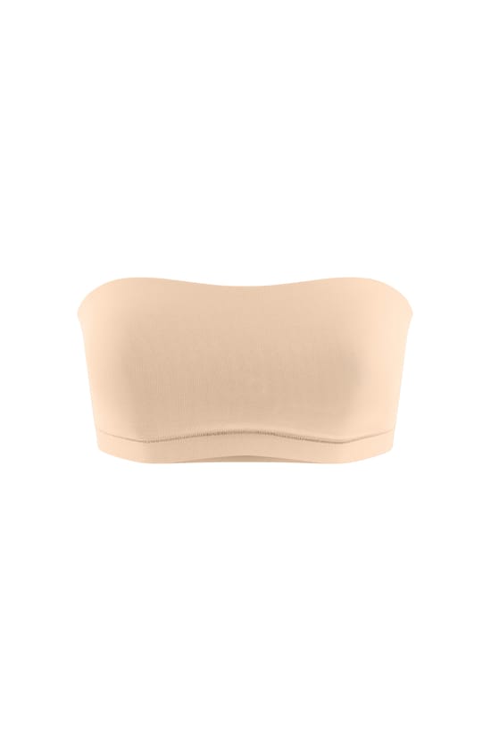 Sujetador bandeau de microfibra;${refinementColor}