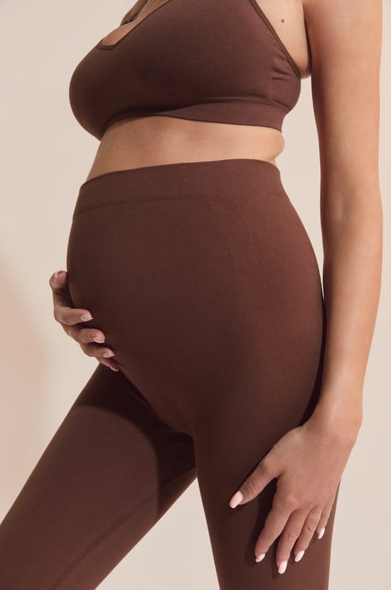 Legging de maternit&eacute; avec coton;${refinementColor}