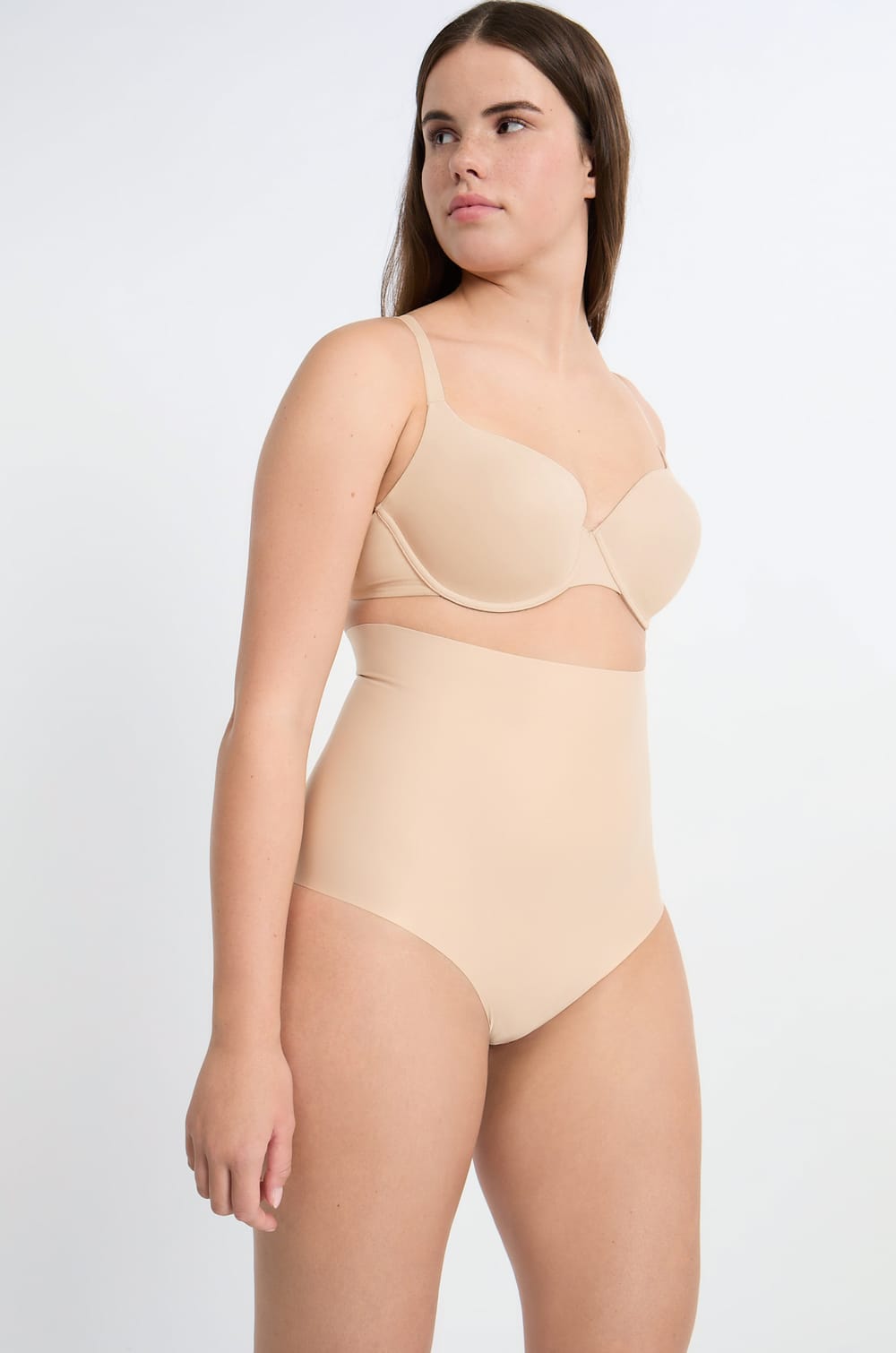 Braguita moldeadora de cintura alta - Sujeción fuerte;${refinementColor}