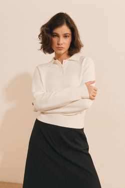 Pull manches longues avec lien &agrave; nouer;${refinementColor}