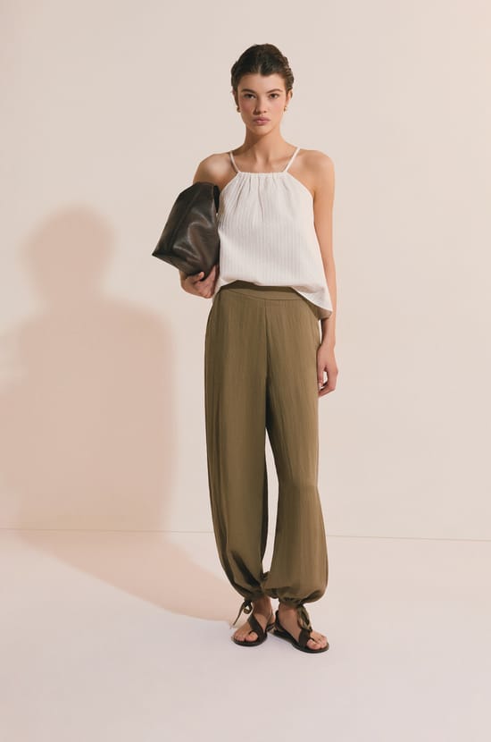 Cotton Strap Top;${refinementColor}