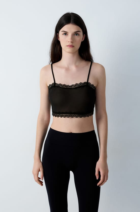 Krótki półprzezroczysty top;${refinementColor}