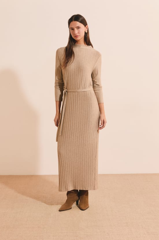 Robe longue &agrave; nouer;${refinementColor}