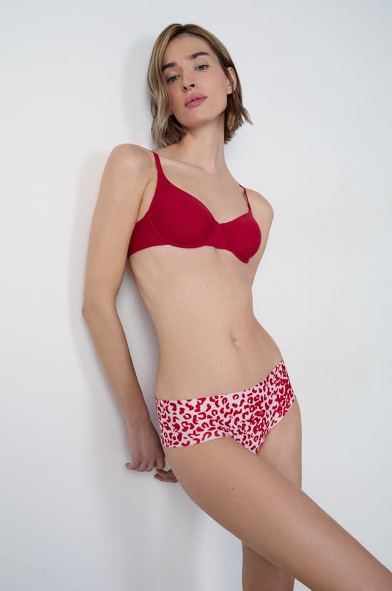 Seamless microfibre hipster with print;${refinementColor}