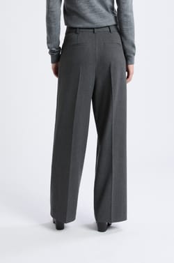 Pantalon large en twill;${refinementColor}