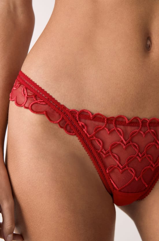 Heart Embroidery Tanga;${refinementColor}
