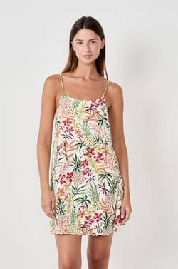 Short printed nightdress;${refinementColor}