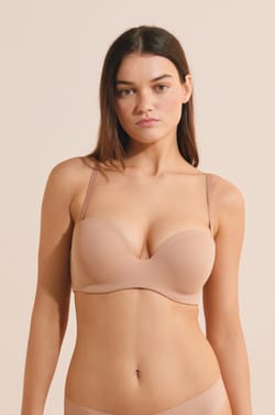 Soutien-gorge bandeau en microfibre;${refinementColor}