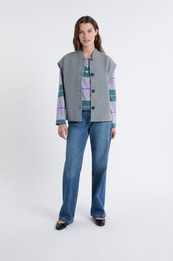 Veste sans manches avec laine;${refinementColor}