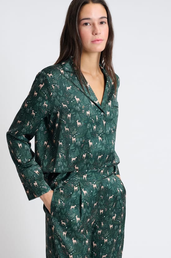 Pyjama 2 pièces à imprimés;${refinementColor}