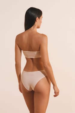 Soutien-gorge bandeau sans armatures en coton biologique extensible;${refinementColor}