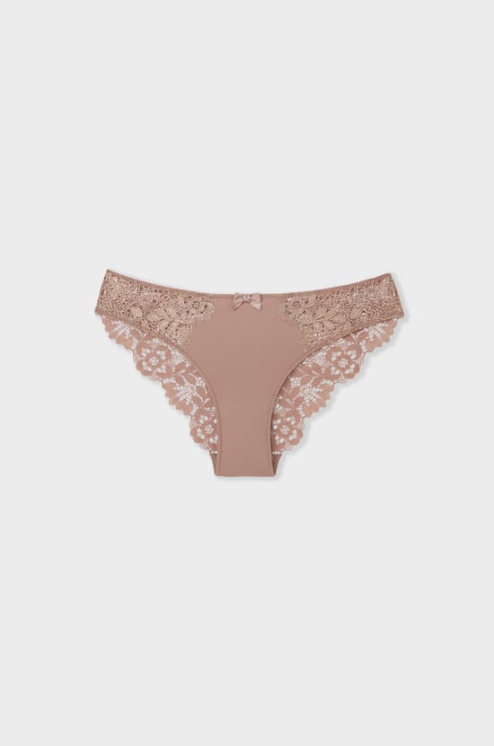 Hipster en microfibre et dentelle;${refinementColor}