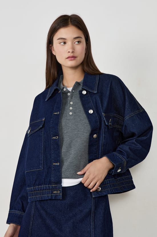 Veste en jean;${refinementColor}