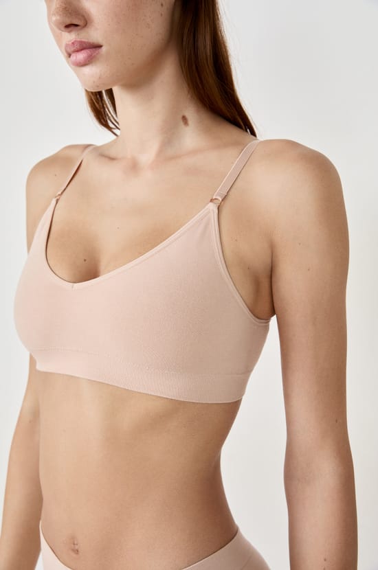 Comfort Cotton Bralette;${refinementColor}