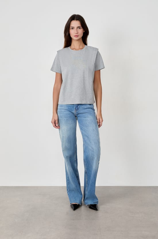 Short-sleeved cotton T-shirt;${refinementColor}