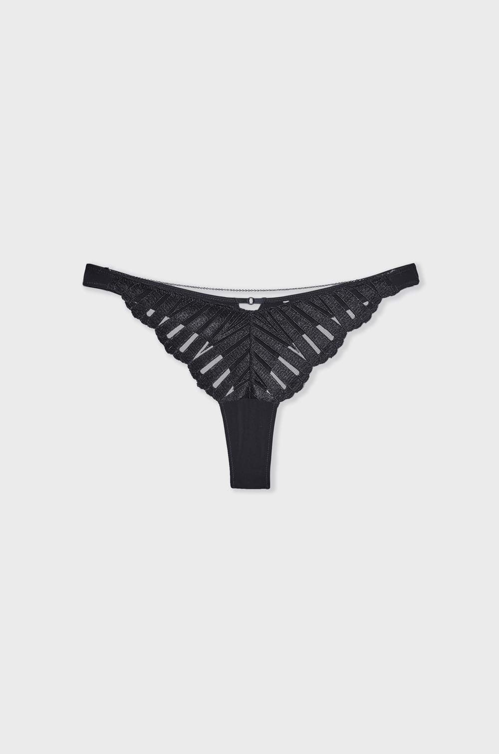 Lace Tanga with Jewelry Details;${refinementColor}