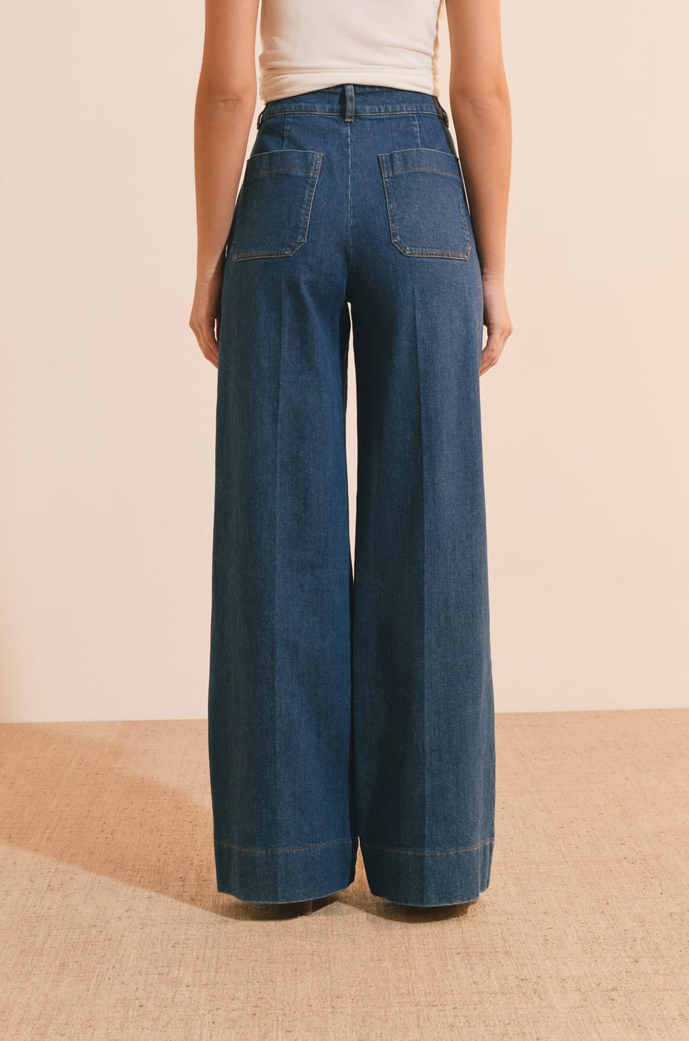 Jean flare &agrave; poches avant;${refinementColor}