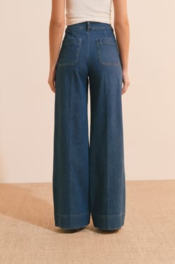 Jean flare &agrave; poches avant;${refinementColor}