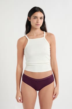 Szorty z mikrofibry z detalami koronkowymi;${refinementColor}