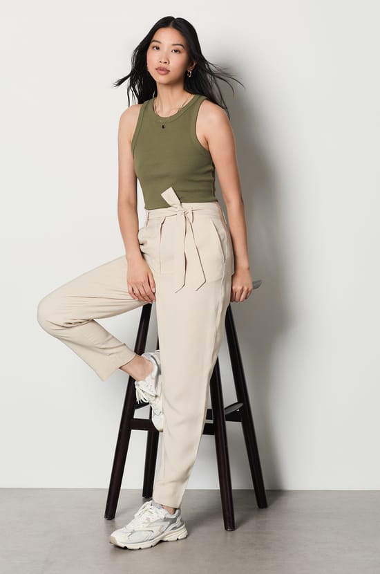 Carrot Cut Trousers;${refinementColor}
