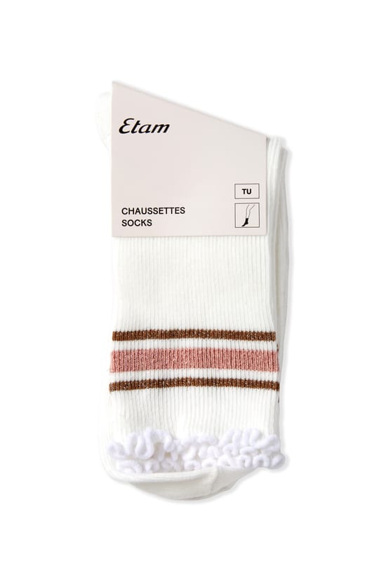 Chaussettes avec coton et paillettes;${refinementColor}