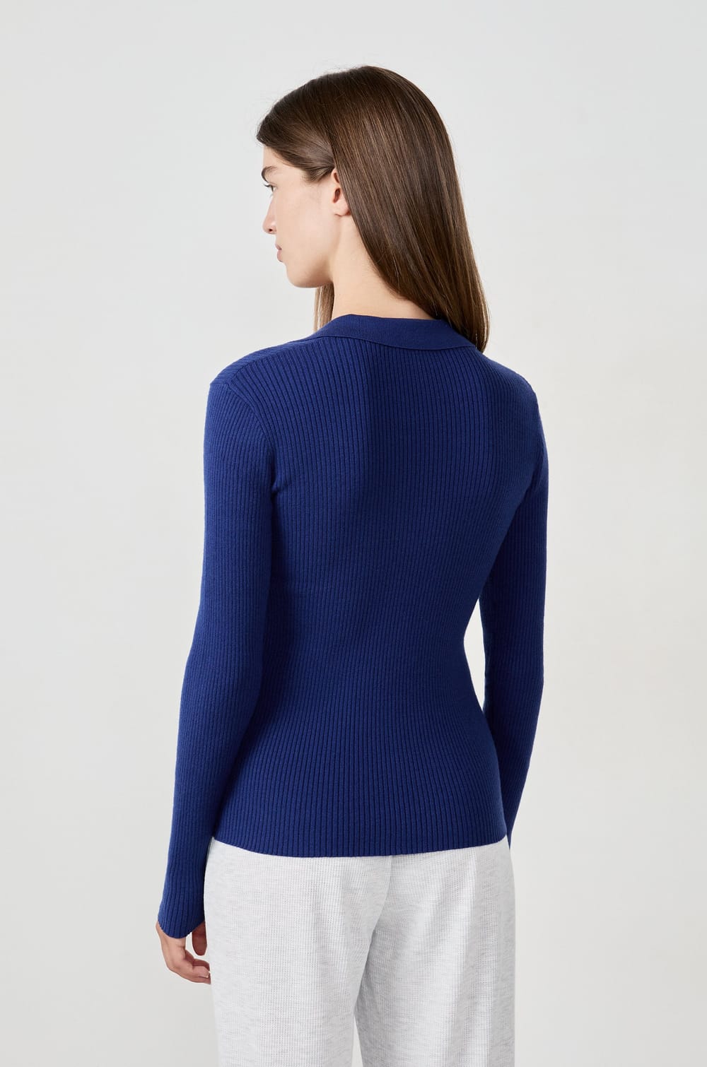 Polo manches longues;${refinementColor}