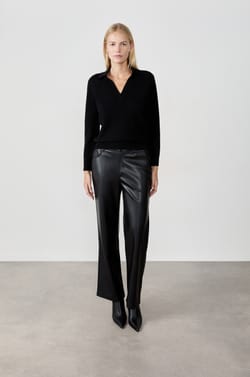 Pull col polo en cachemire;${refinementColor}