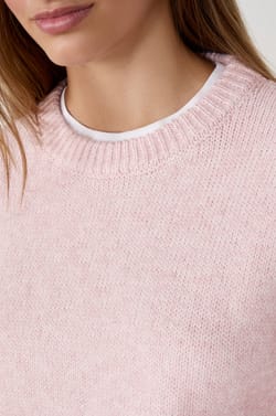 Long-sleeved Round Neck Sweater;${refinementColor}