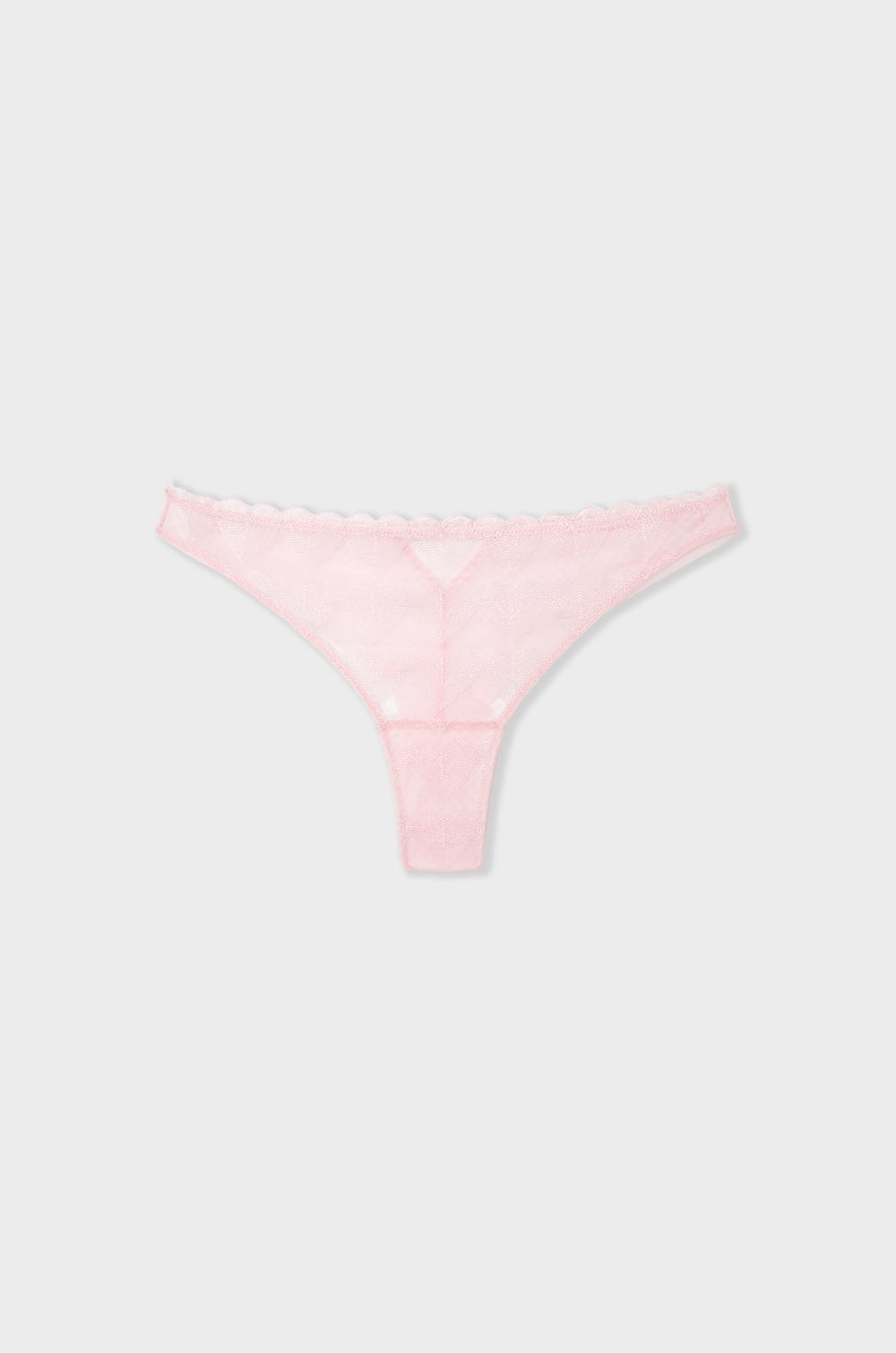 Tanga en dentelle &agrave; motifs c&oelig;urs;${refinementColor}