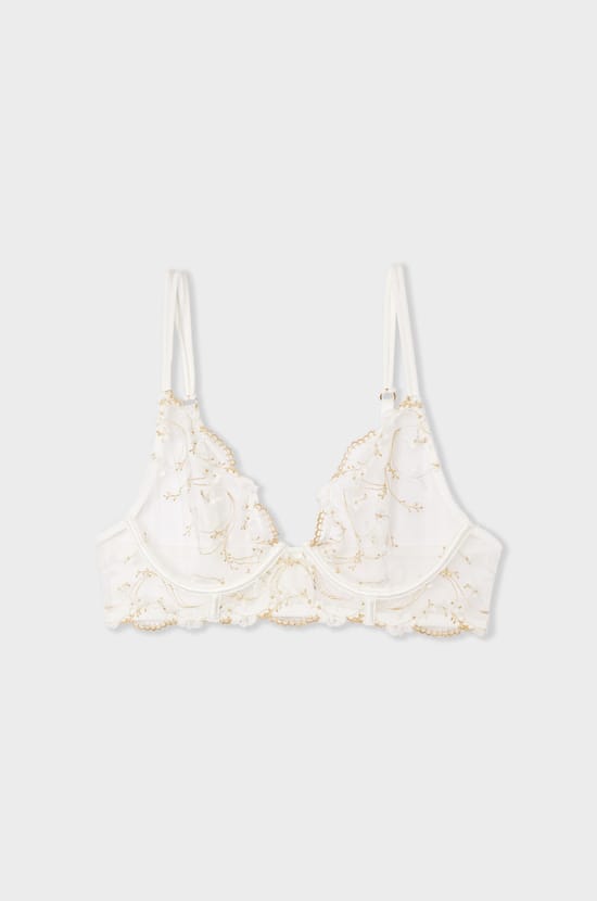 Soutien-gorge corbeille broderie fleurie;${refinementColor}