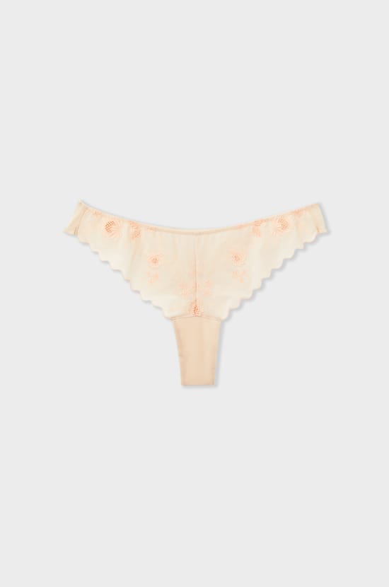 Tanga avec broderie;${refinementColor}