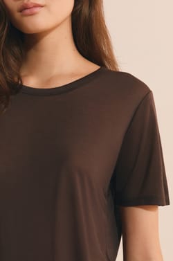 T-shirt col rond manches courtes;${refinementColor}